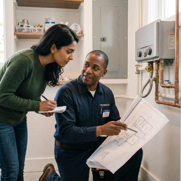 explaining tankless hot water heater